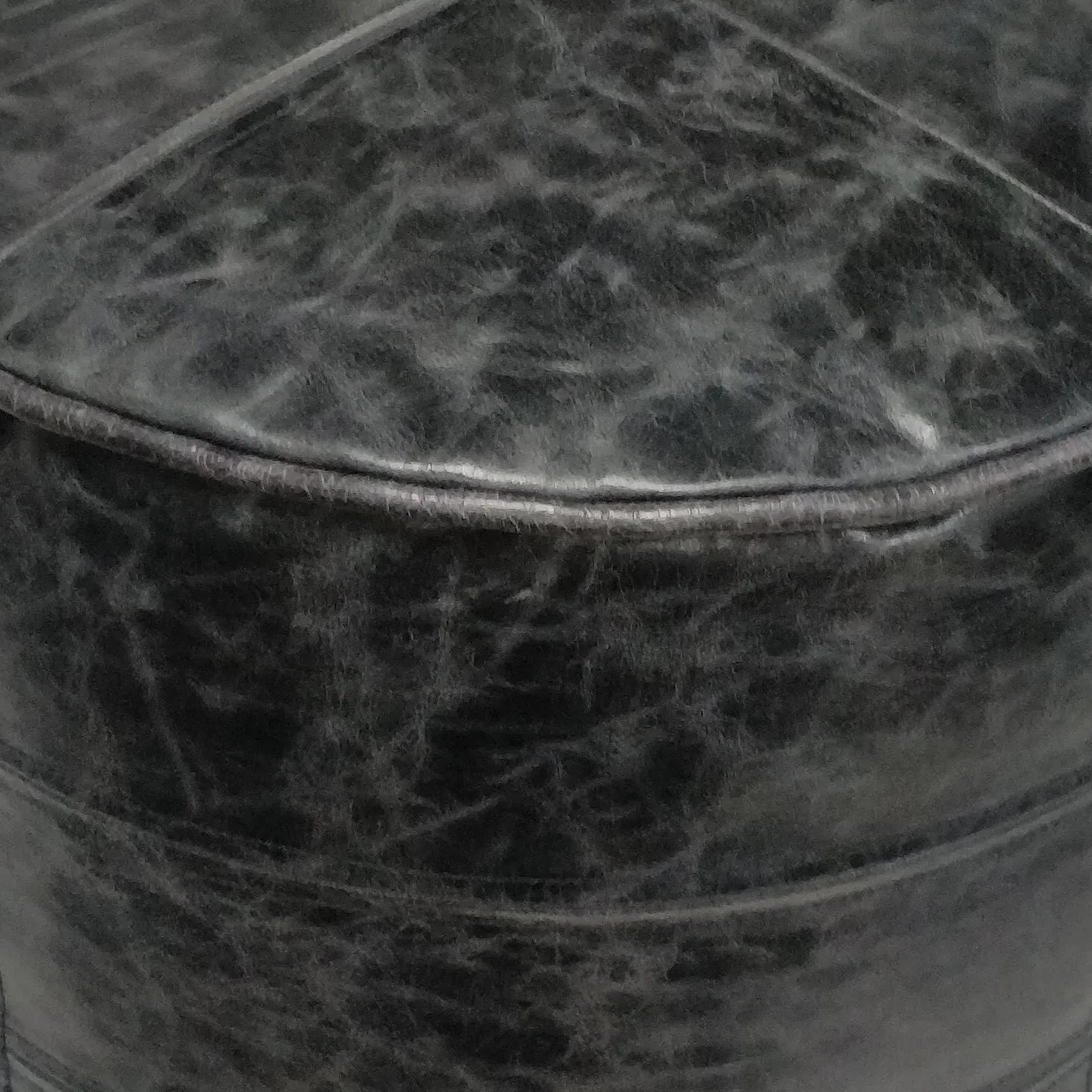 Connor - Handcrafted Round Pouf by Couch.com
