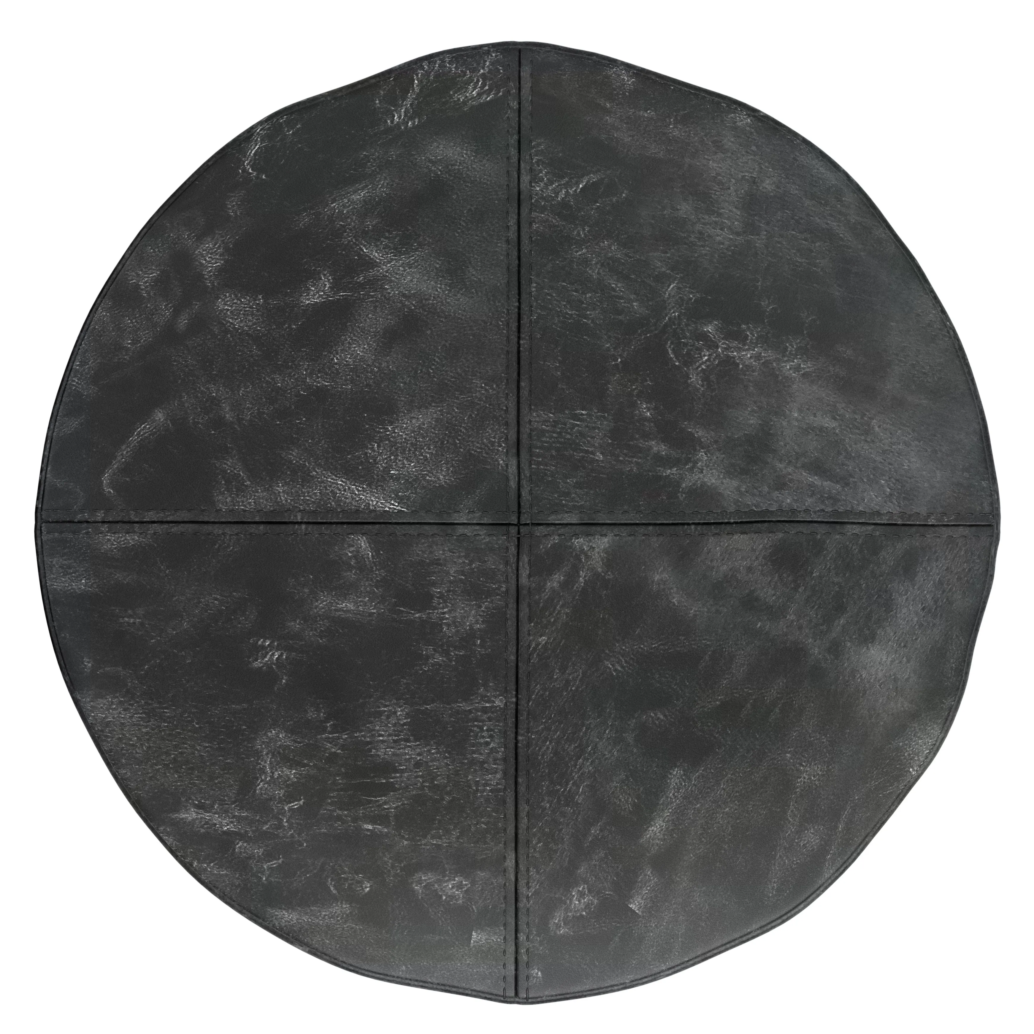 Connor - Handcrafted Round Pouf by Couch.com