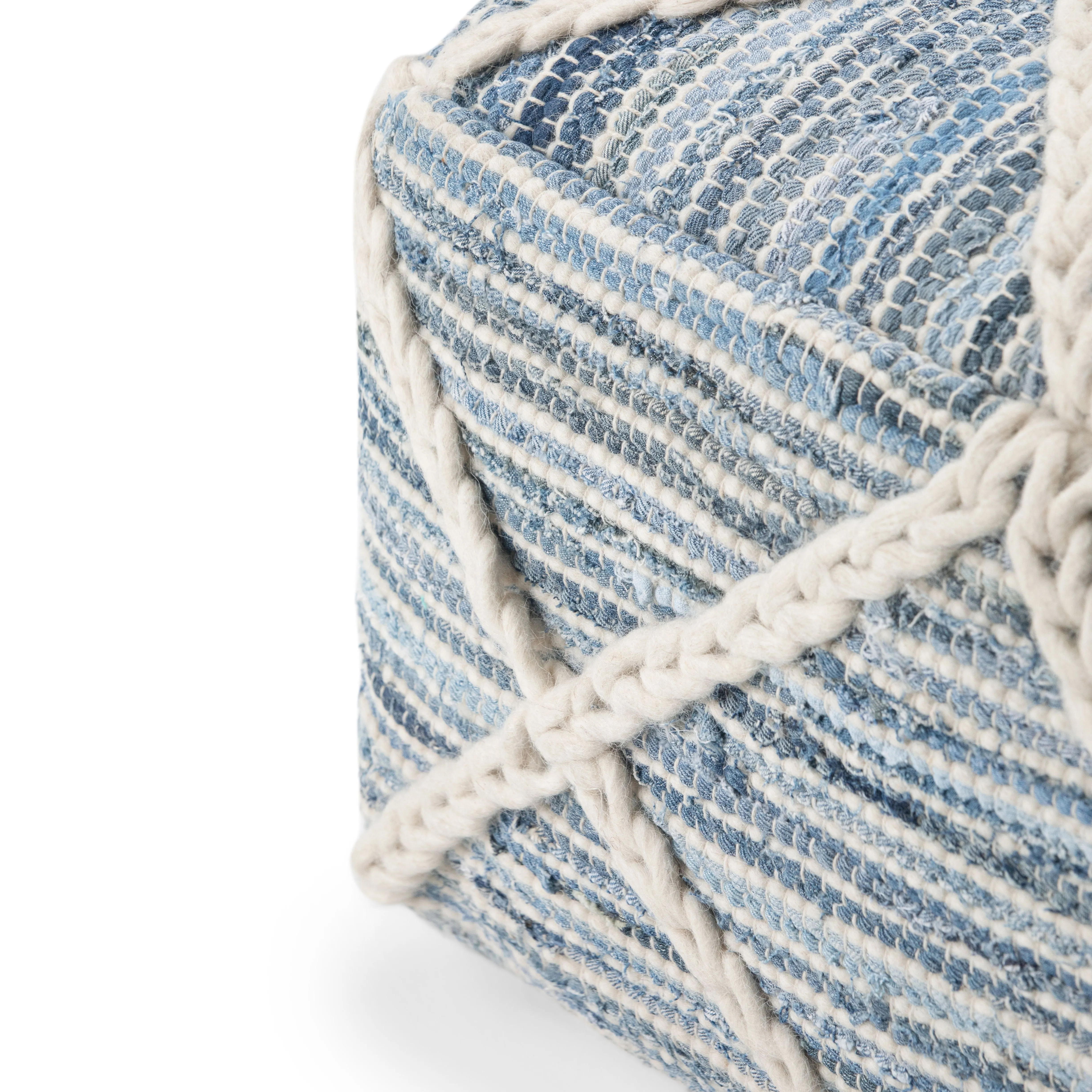 Cowan - Handcrafted Square Pouf by Couch.com