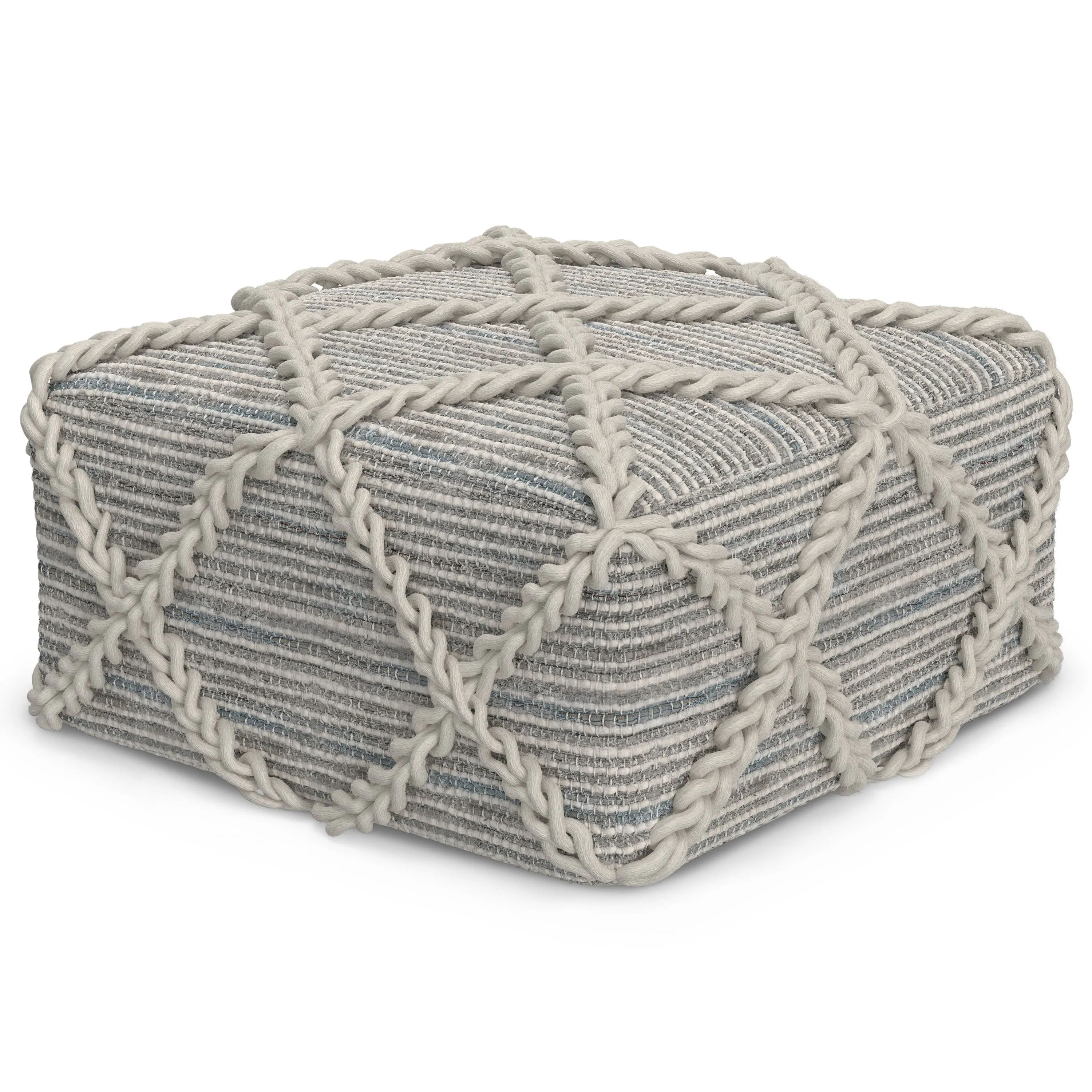 Cowan - Handcrafted Square Pouf by Couch.com