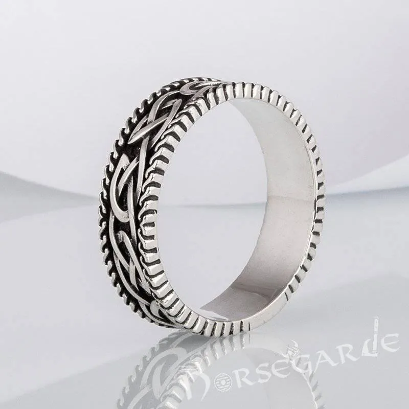 Handcrafted Endless Celtic Knot Band - Sterling Silver