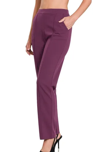 Straight Leg Dress Pants (2 Colors)