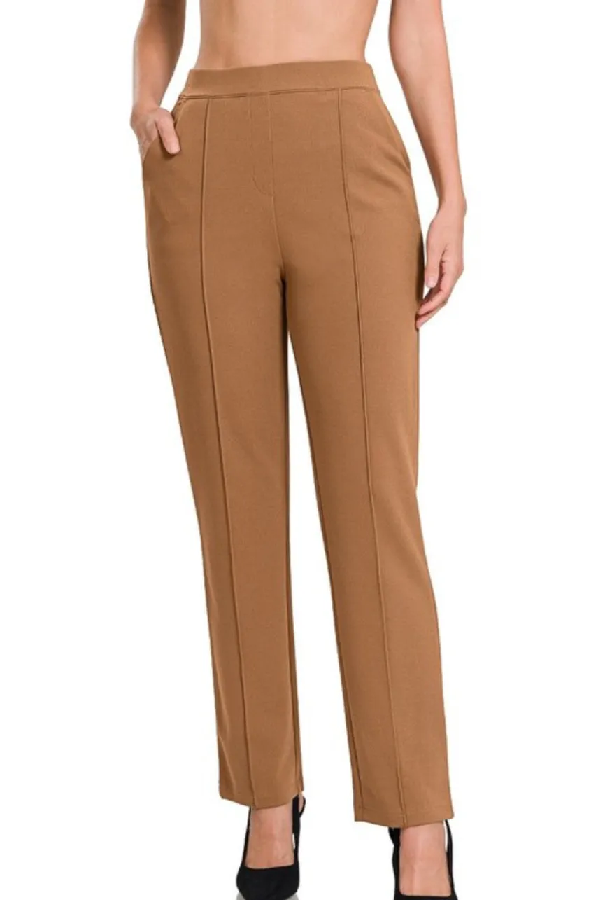 Straight Leg Dress Pants (2 Colors)