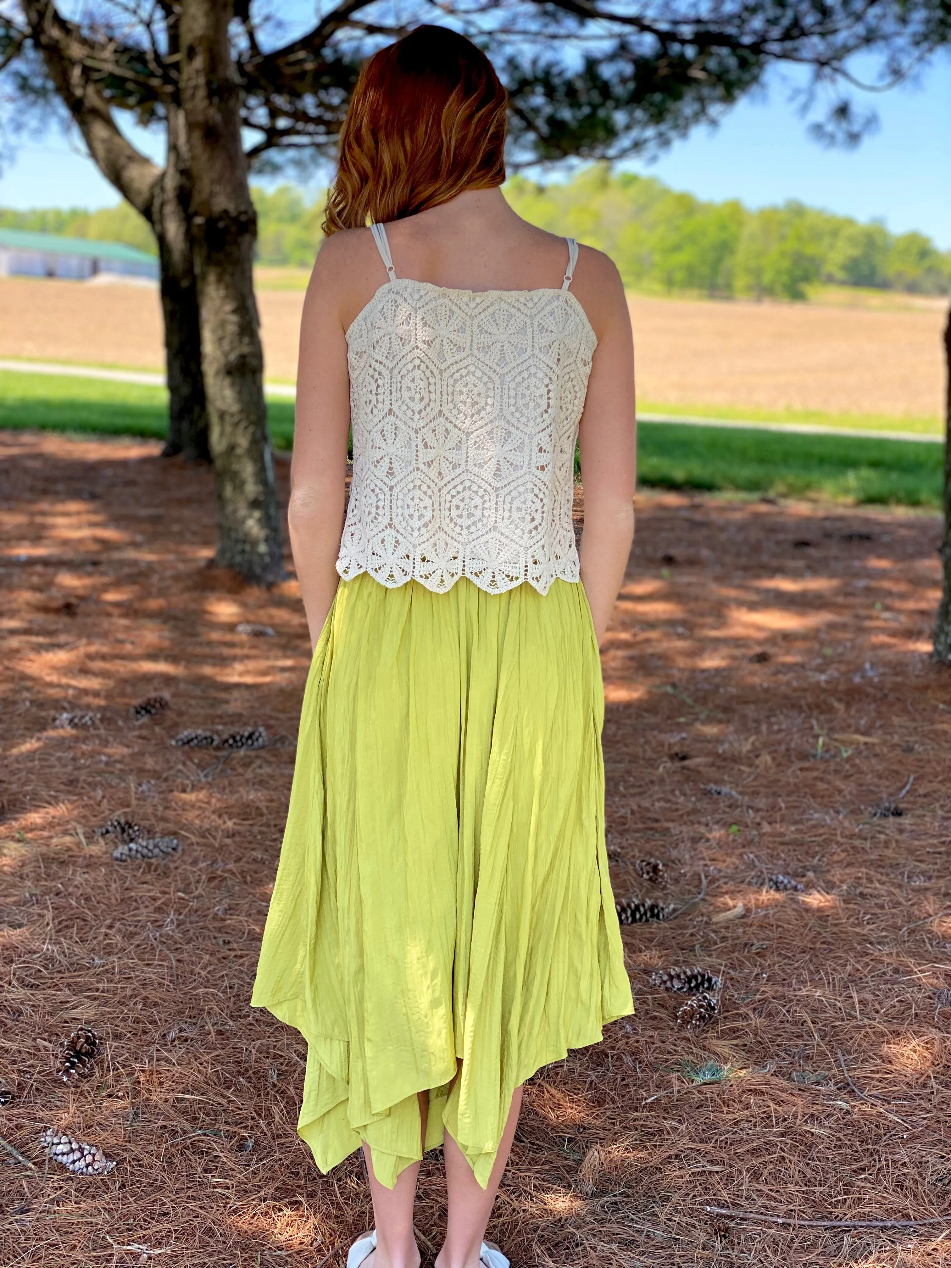 Summer Nights Lime Skirt