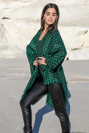 Sun Sea & Roses – Daphne Checked Cape Green