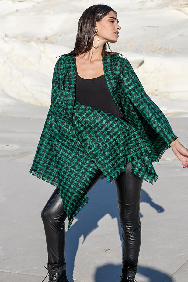 Sun Sea & Roses – Daphne Checked Cape Green