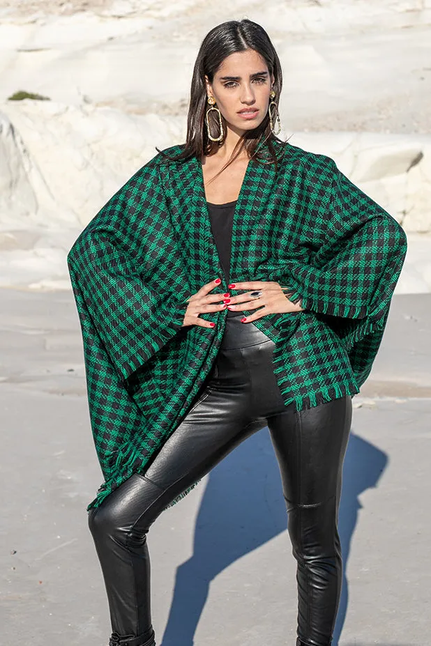 Sun Sea & Roses – Daphne Checked Cape Green