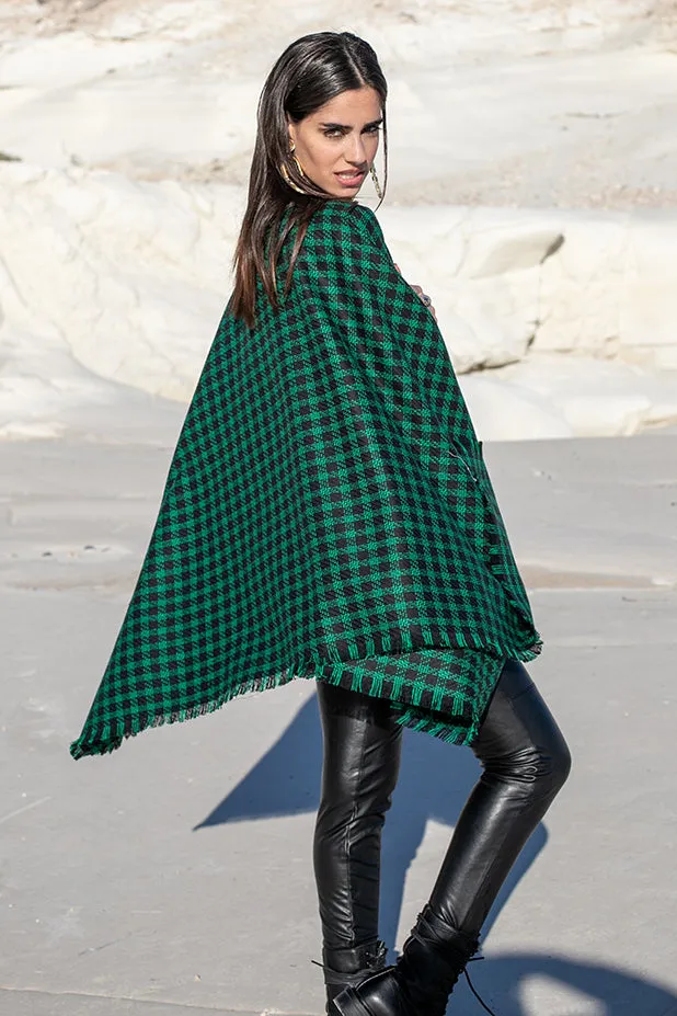 Sun Sea & Roses – Daphne Checked Cape Green