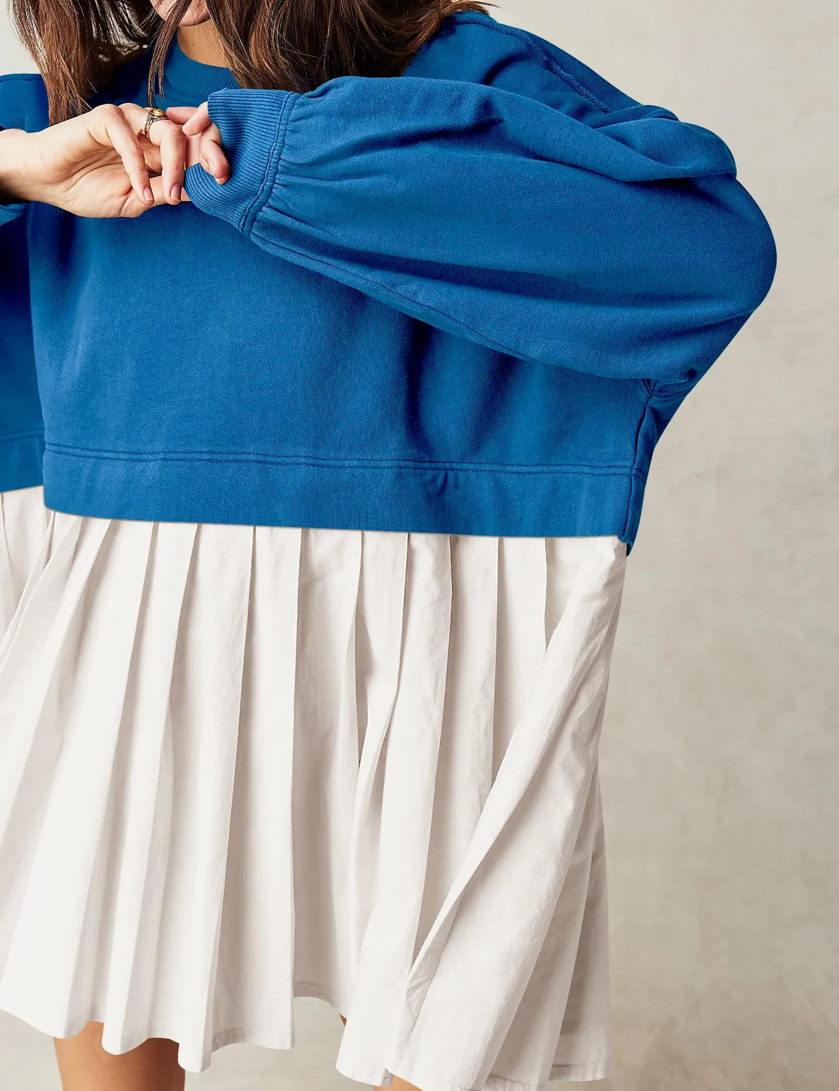 Women's Oversized Sweatshirt Dress Crewneck Mini Dress