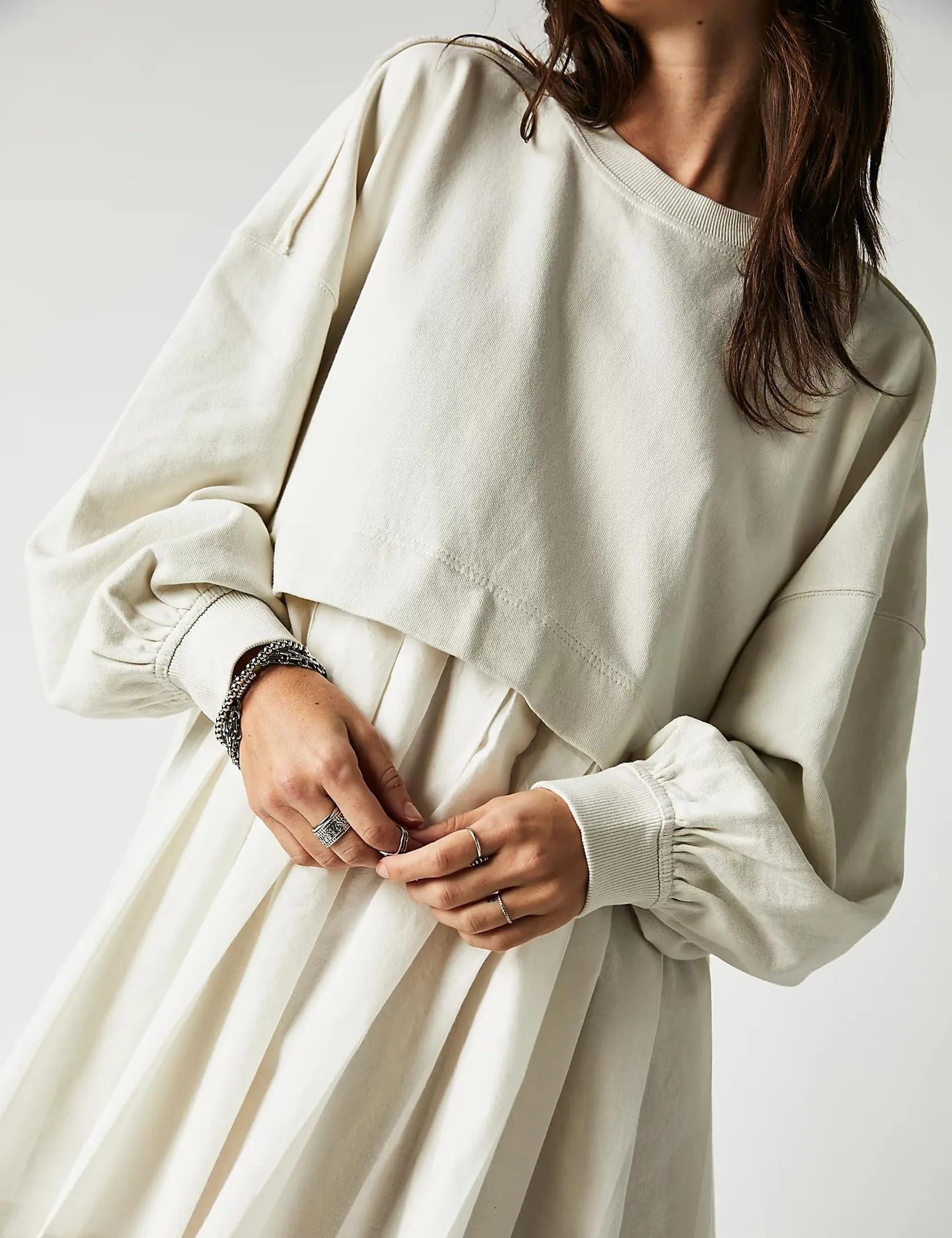 Women's Oversized Sweatshirt Dress Crewneck Mini Dress