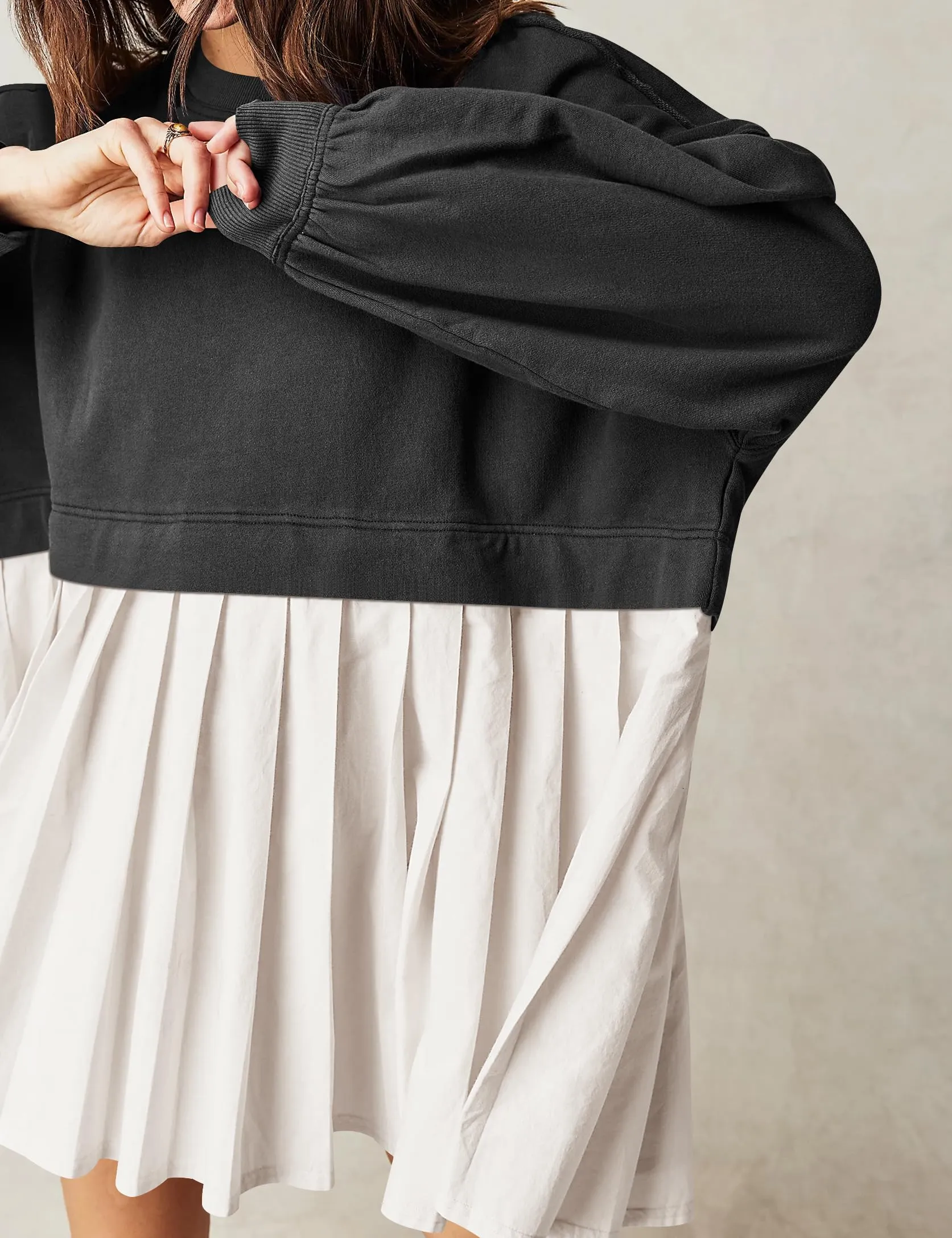 Women's Oversized Sweatshirt Dress Crewneck Mini Dress