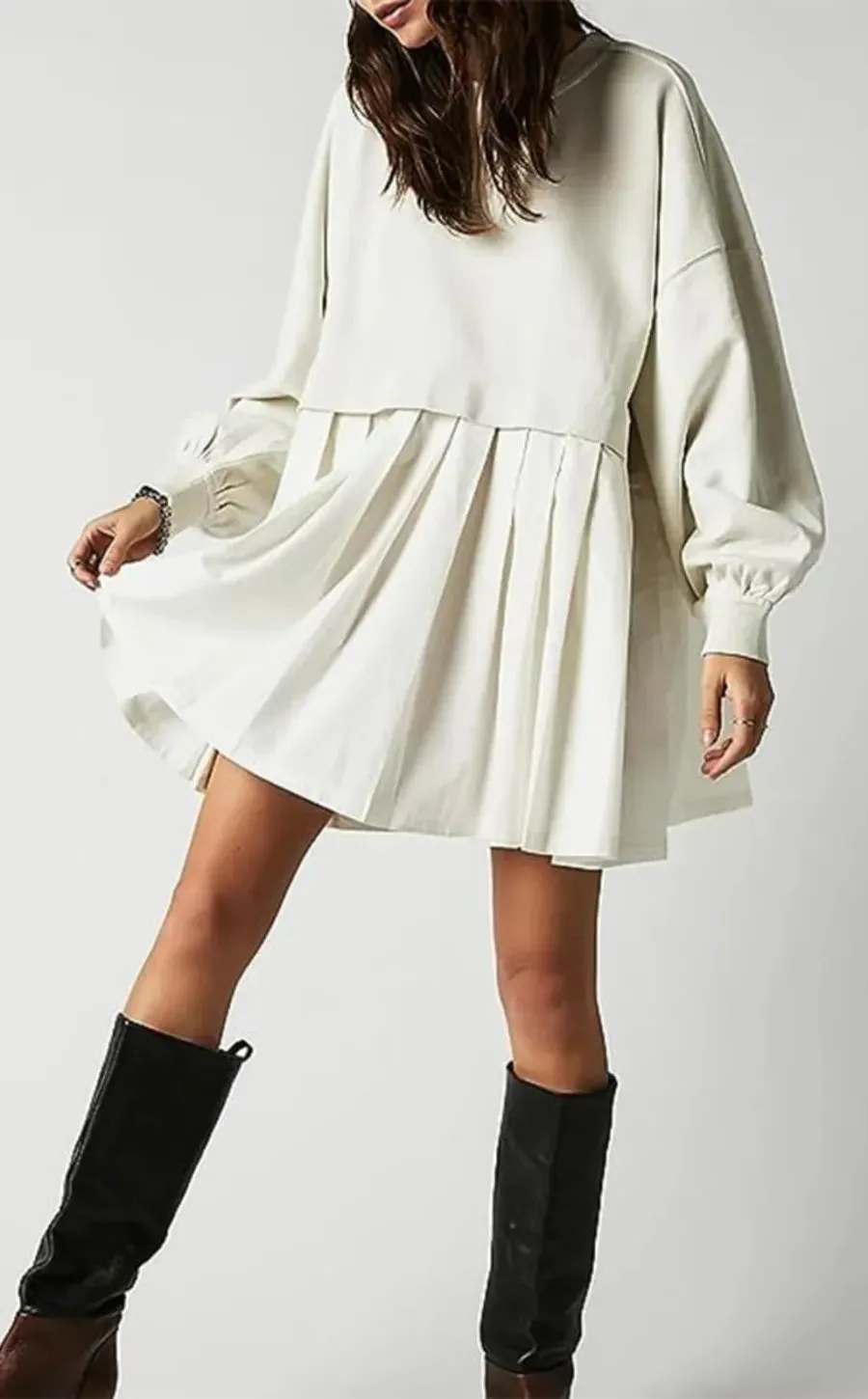 Women's Oversized Sweatshirt Dress Crewneck Mini Dress