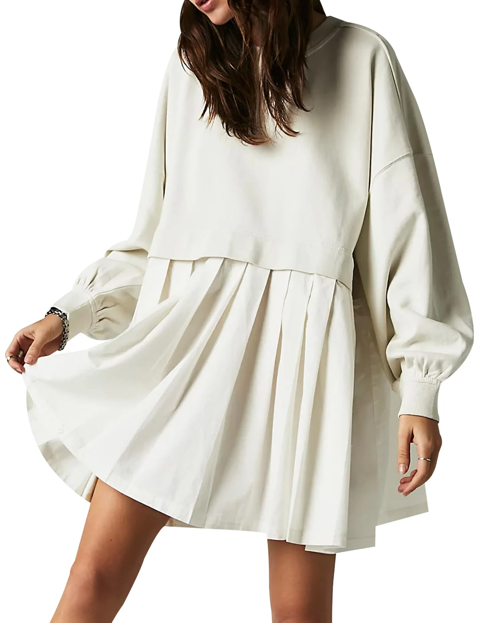 Women's Oversized Sweatshirt Dress Crewneck Mini Dress