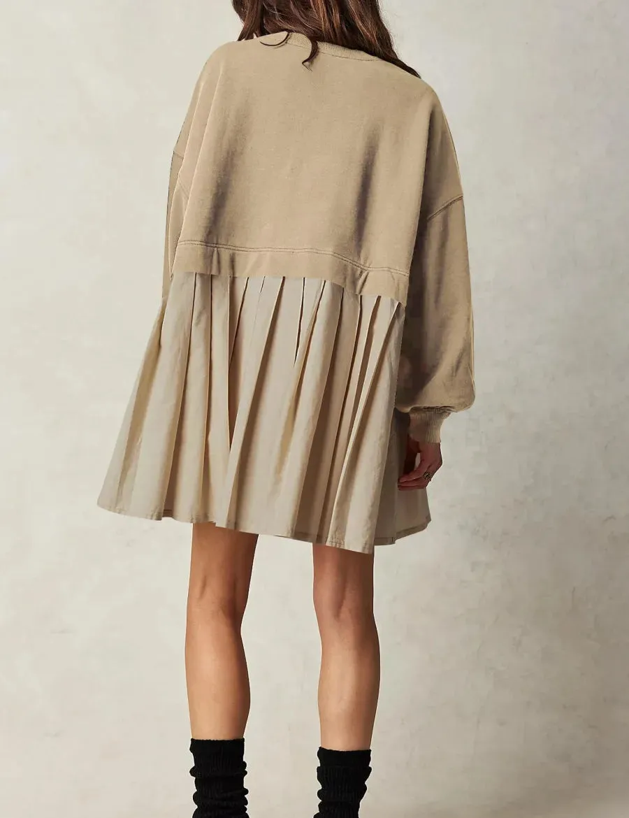 Women's Oversized Sweatshirt Dress Crewneck Mini Dress
